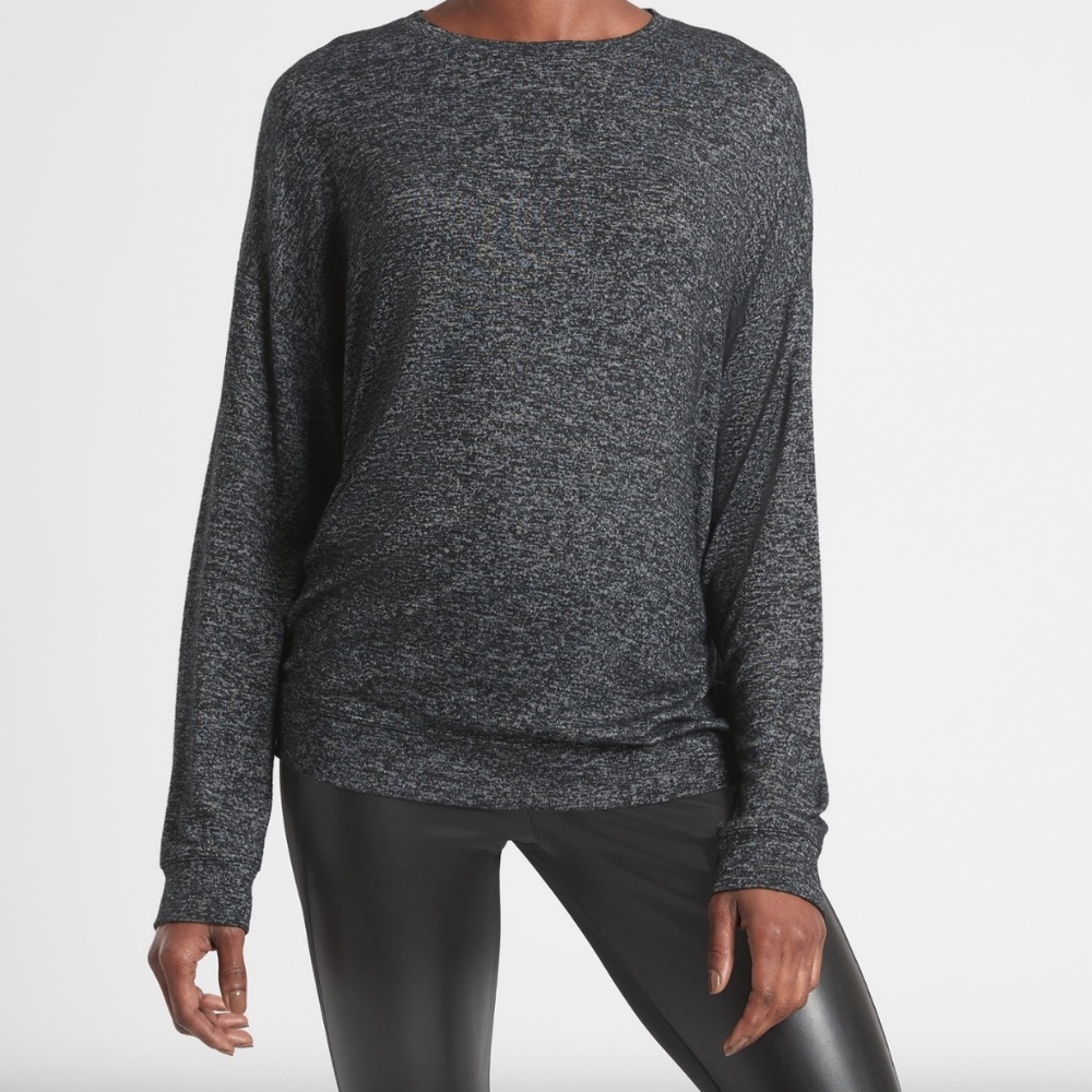 ATHLETA MINDFUL PULLOVER DARK GREY